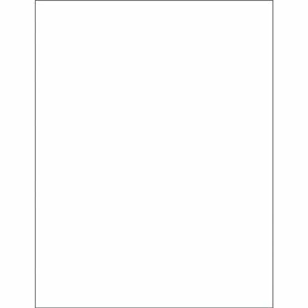 BSC PREFERRED 8-1/2 x 11'' White Removable Rectangle Laser Labels, 100PK S-15574